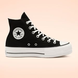 Black Platform Hightop Converse